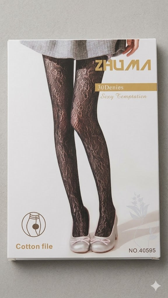 Čipkane čarape 30 Den koje odmah privlače pogled 1+1 Gratis