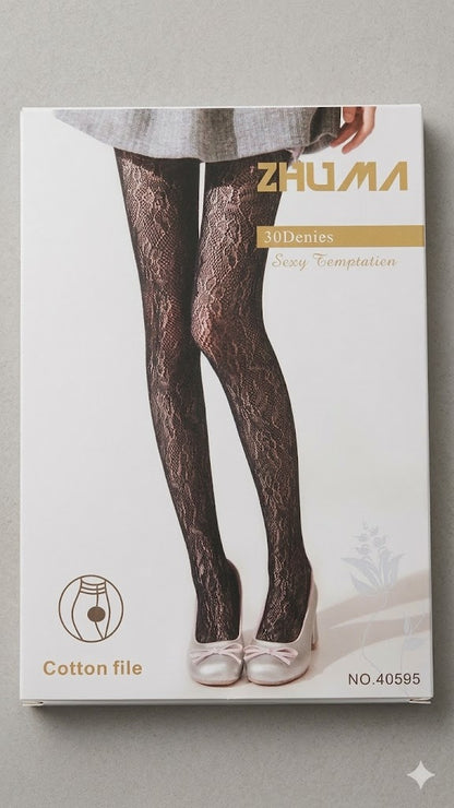Čipkane čarape 30 Den koje odmah privlače pogled 1+1 Gratis