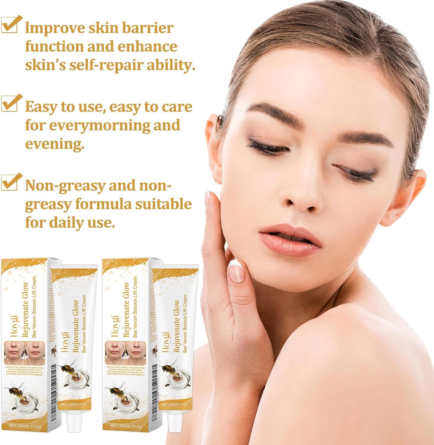 Bee Venom Lift Cream – Krema za lice, vrat i ruk 1+1 Gratis
