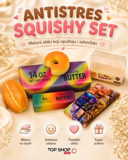 Antistres Squishy Set – veliki paket mekanih igračaka