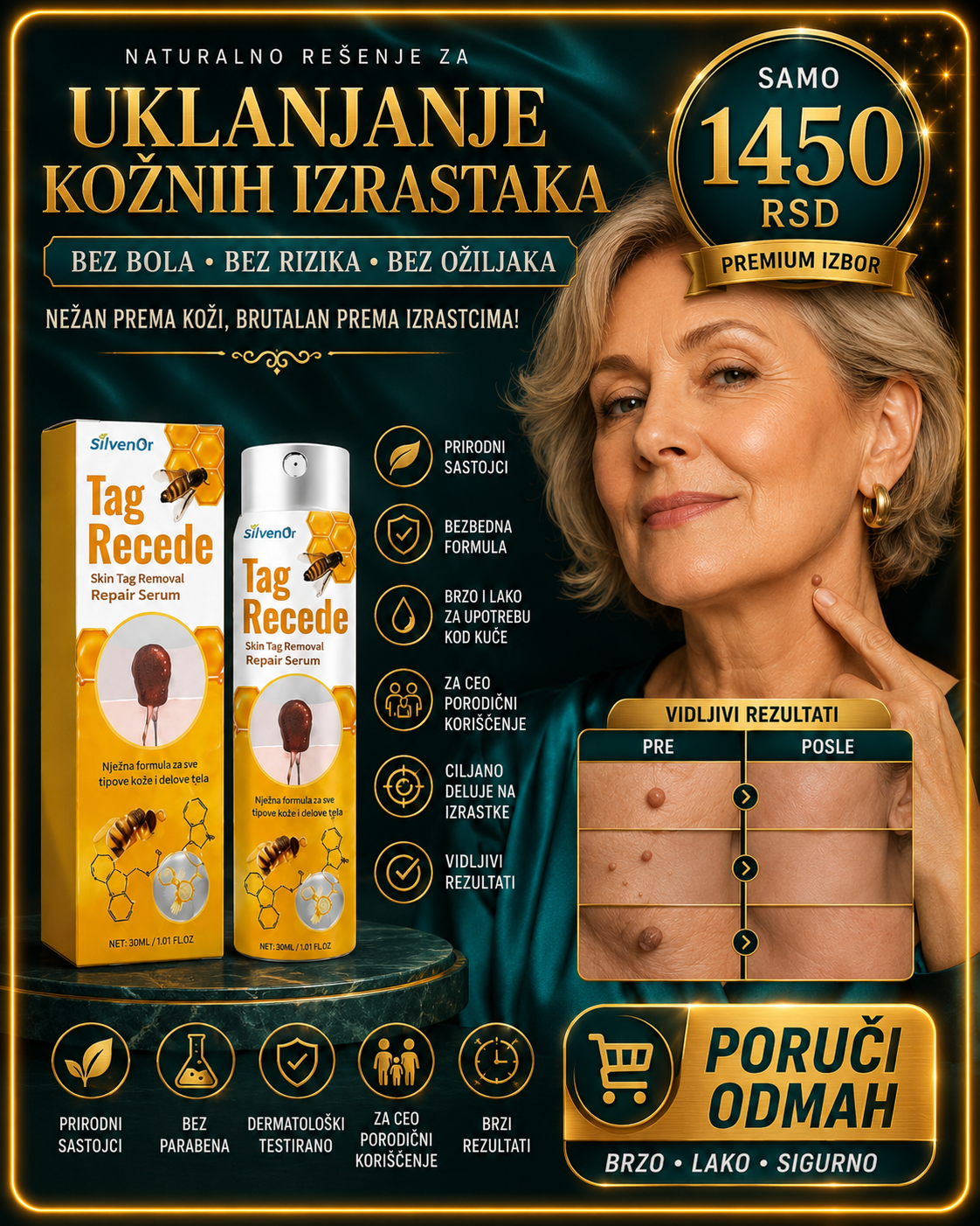 Tag Recede – sprej za uklanjanje bradavica 30 ml