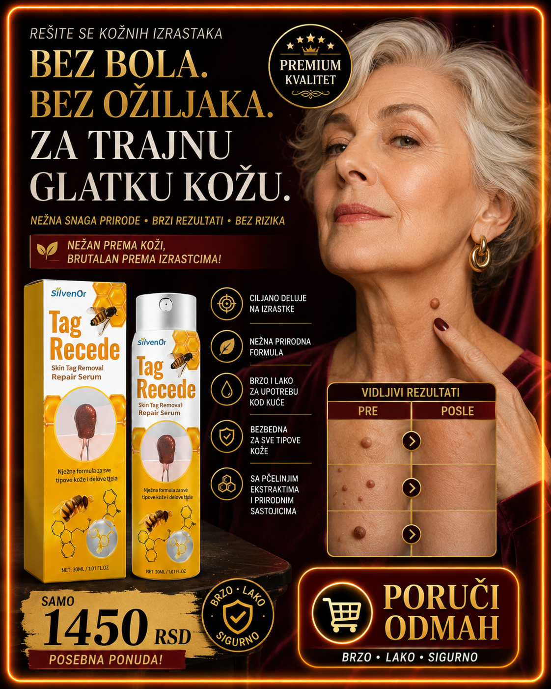 Tag Recede – sprej za uklanjanje bradavica 30 ml