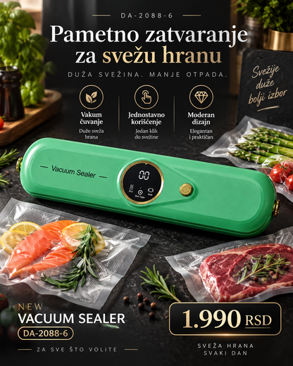 Vakuum Aparat za Pakovanje – Praktično Čuvanje Namirnica | Zelena Varijanta