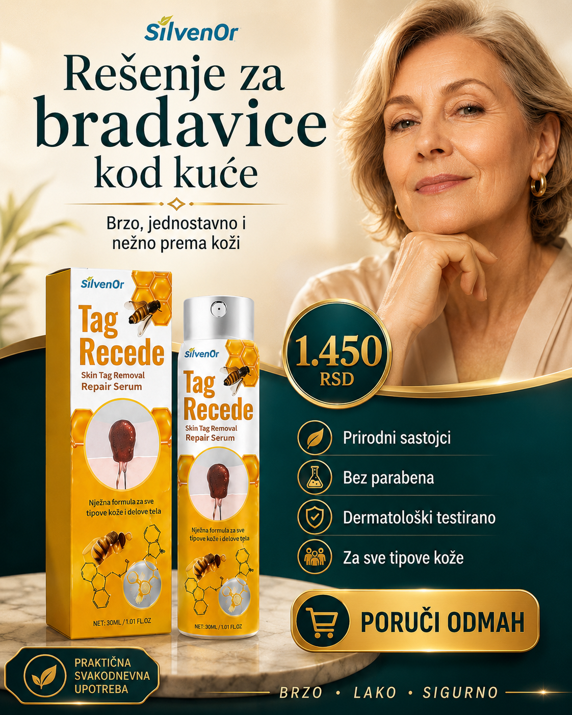 Tag Recede – sprej za uklanjanje bradavica 30 ml