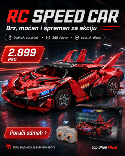 RC Speed Car 2u1 – sastavi autić od kockica i vozi ga | 2.4 GHz