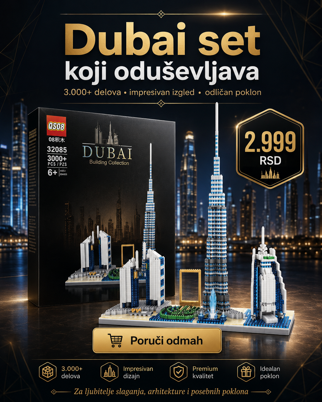 Dubai Building Collection – građevinski set 3000+ delova