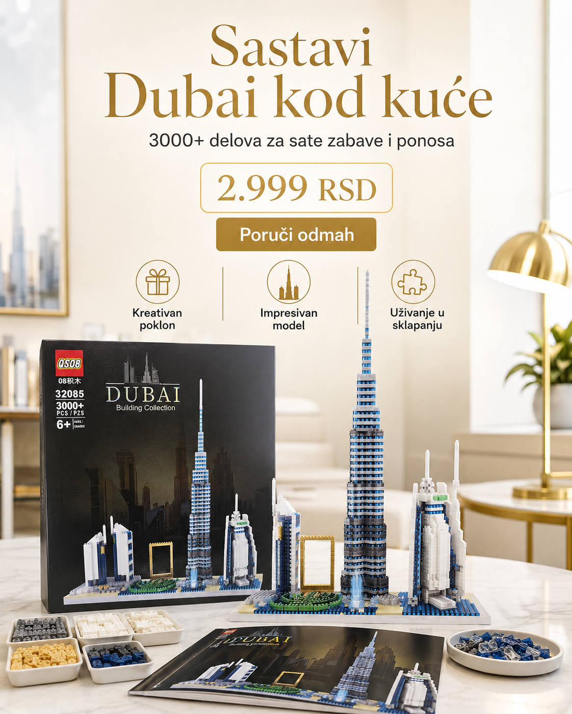 Dubai Building Collection – građevinski set 3000+ delova