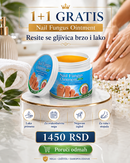 1+1 Gratis Nail Fungus Ointment PLUS – mast za negu noktiju i kože oko noktiju