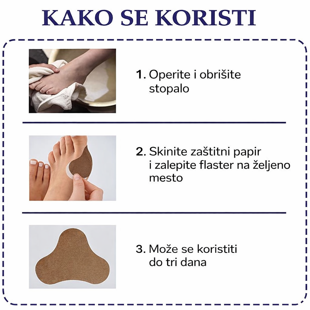 Flaster za čukljeve i bolna stopala 10+10 Gratis