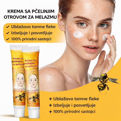 Krema sa pčelinjim otrovom protiv fleka i hiperpigmentacije 1+1 Gratis