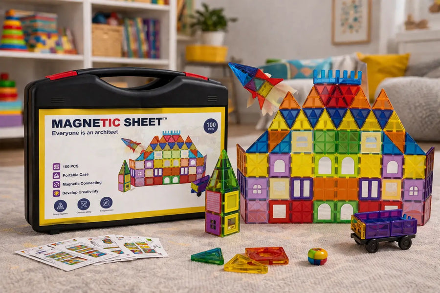 Magnetne Kocke – Kreativni Edukativni Set (100 delova)