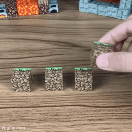 Magnetne 3D kocke CRAFTBLOCK "Minecraft"