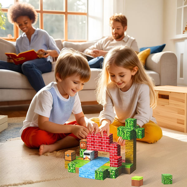 Magnetne 3D kocke CRAFTBLOCK "Minecraft"