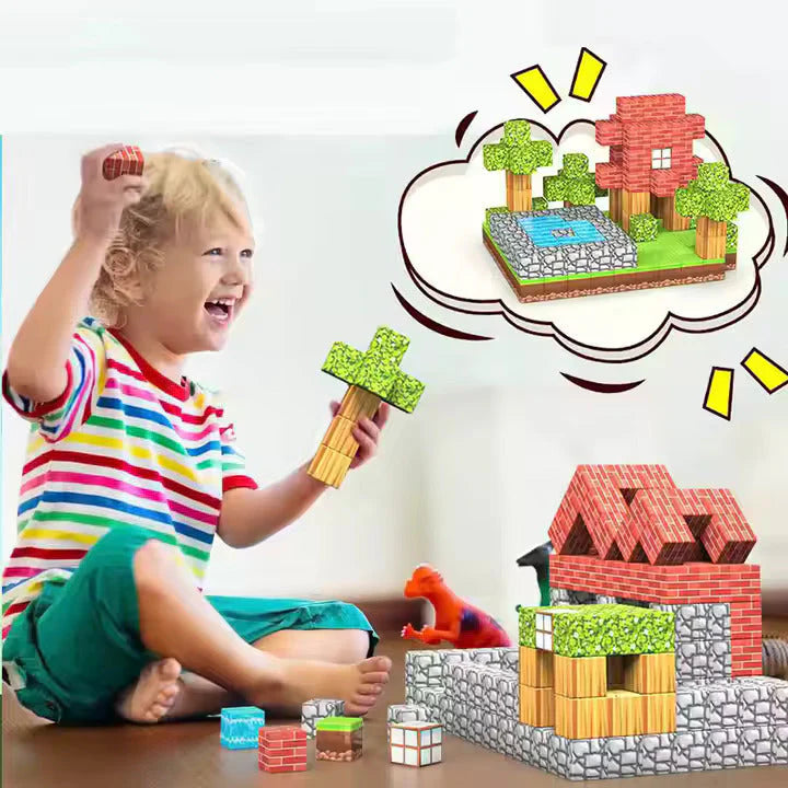 Magnetne 3D kocke CRAFTBLOCK "Minecraft"