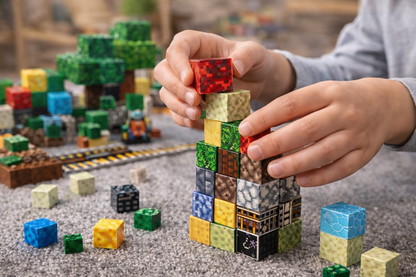 Magnetne 3D kocke CRAFTBLOCK "Minecraft"