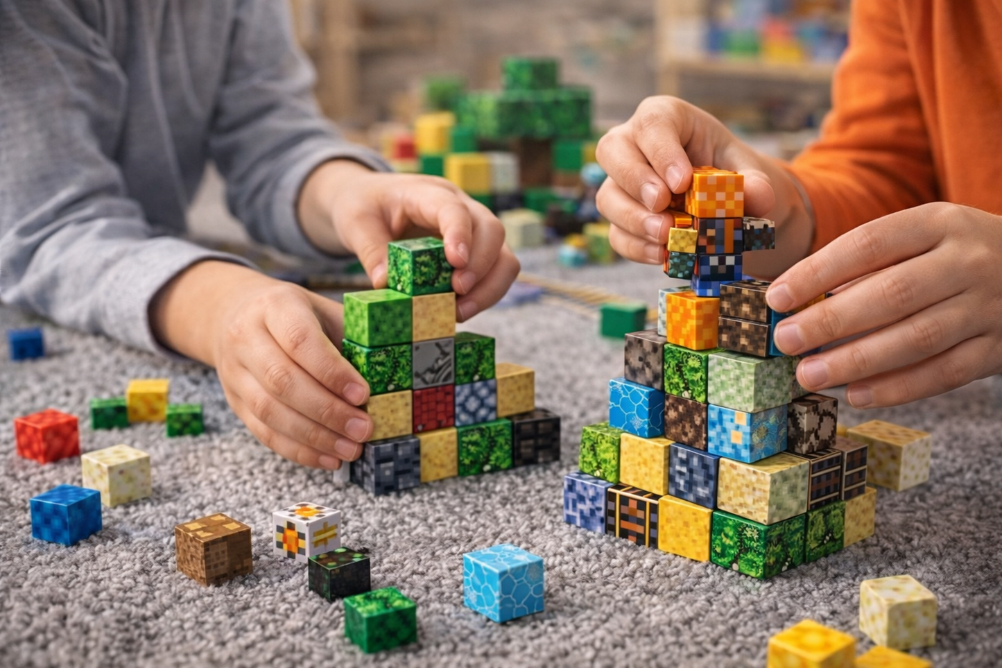 Magnetne 3D kocke CRAFTBLOCK "Minecraft"