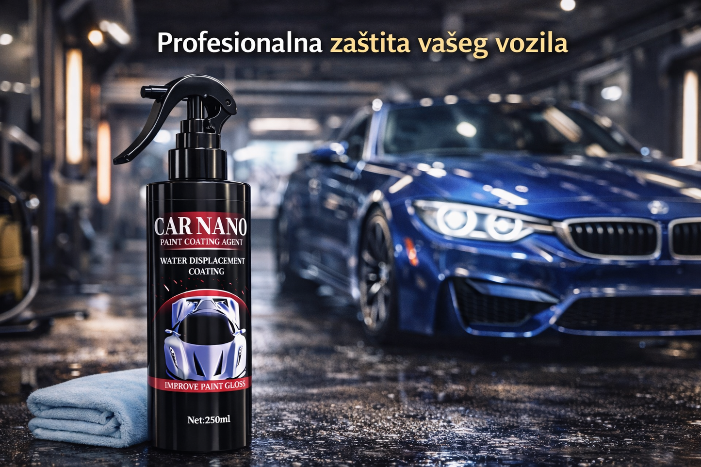 Nano sprej za zaštitu vozila 1+1 Gratis
