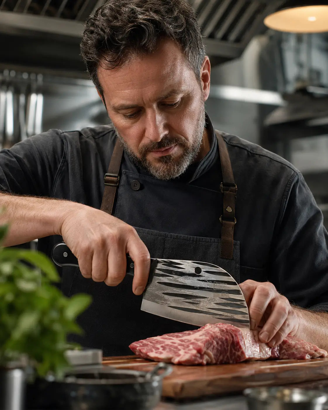 Tradicionalni kovani kuhinjski nož – Chef Chopper za meso i povrće