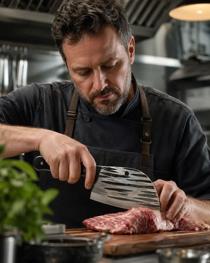 Tradicionalni kovani kuhinjski nož – Chef Chopper za meso i povrće