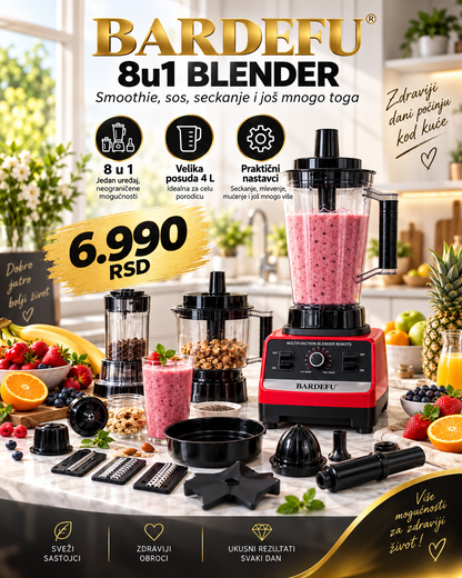 BARDEFU 8u1 blender sa nastavcima