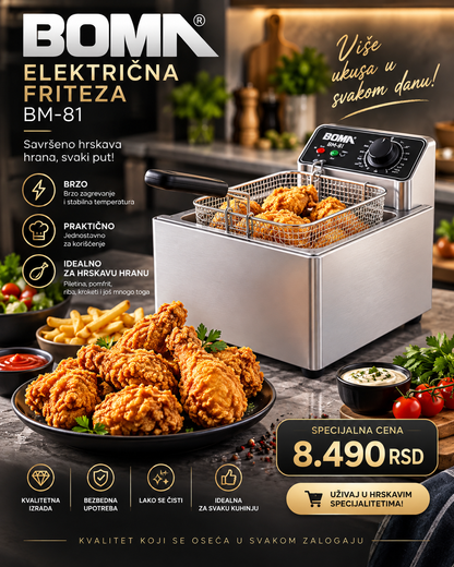 BOMN BM-81 električna friteza - premium prikaz proizvoda
