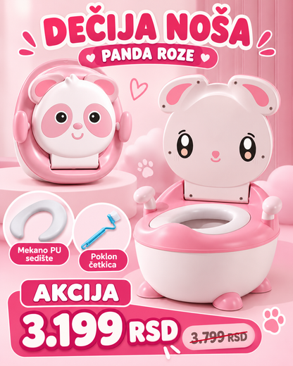 Dečija noša Panda roze - akcija 3.199 RSD