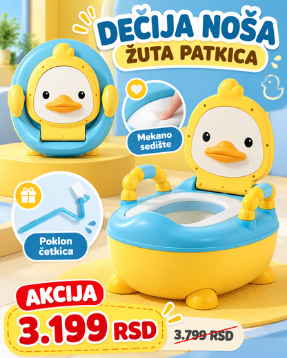 Dečija noša Žuta patkica - mekano sedište