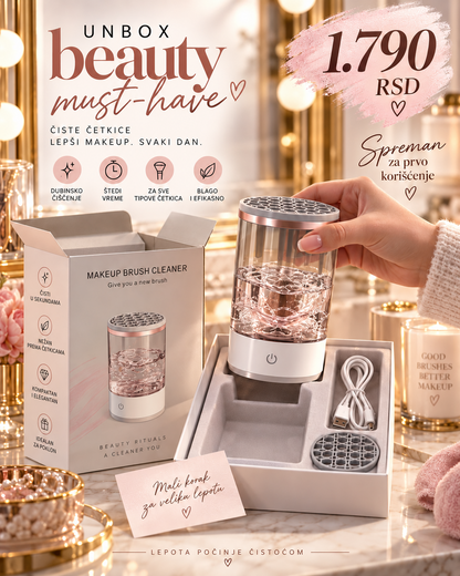 Električni čistač četkica u premium beauty pakovanju