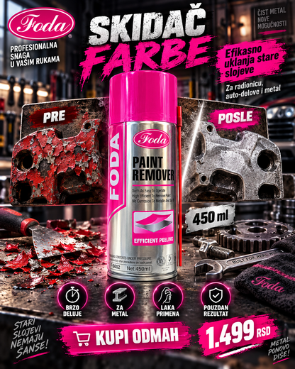 Foda skidač farbe 450 ml