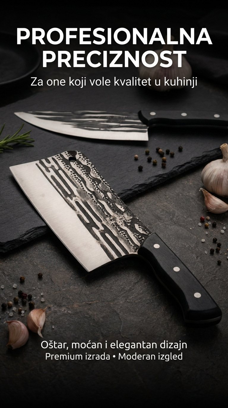 Chef PRO – Kuhinjski nož, satara ili Duo set | Izaberi varijantu