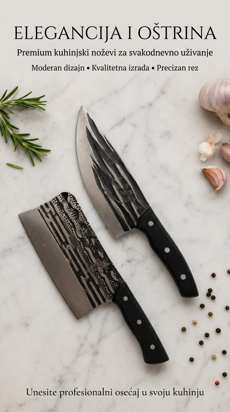 Chef PRO – Kuhinjski nož, satara ili Duo set | Izaberi varijantu