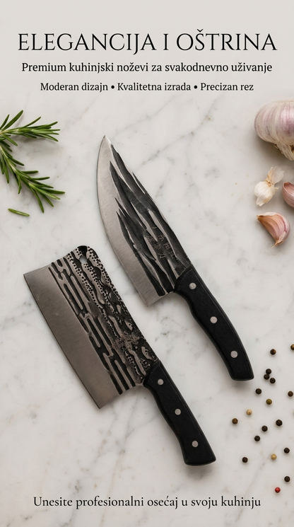Chef PRO – Kuhinjski nož, satara ili Duo set | Izaberi varijantu