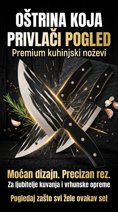 Chef PRO – Kuhinjski nož, satara ili Duo set | Izaberi varijantu
