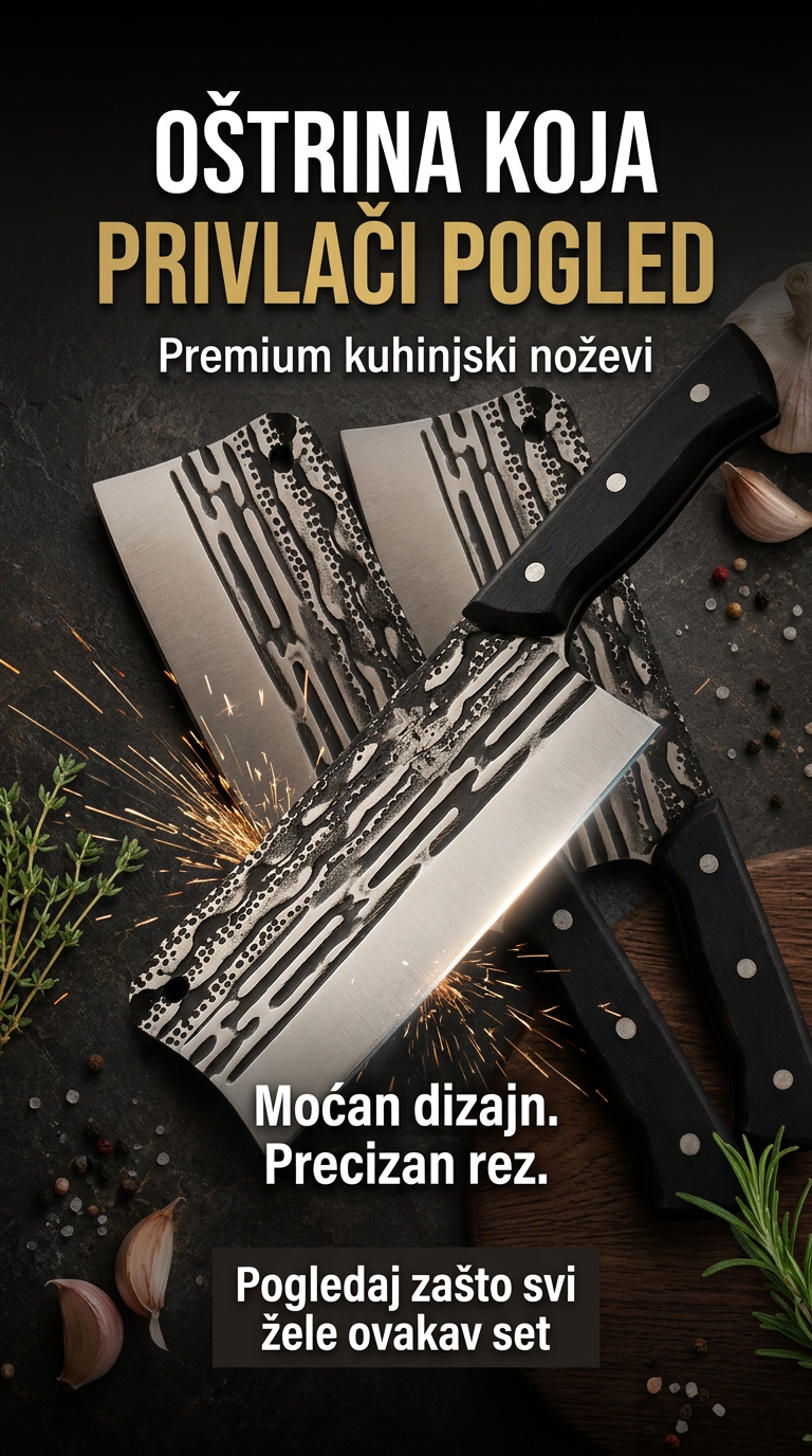 Chef PRO – Kuhinjski nož, satara ili Duo set | Izaberi varijantu