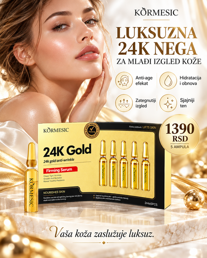 KORMESIC 24K Gold serum u ampulama – 5 x 2 ml