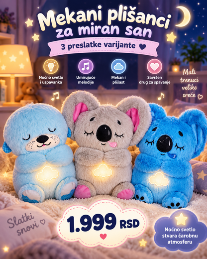 Mekani plišanci sa noćnim svetlom za miran san