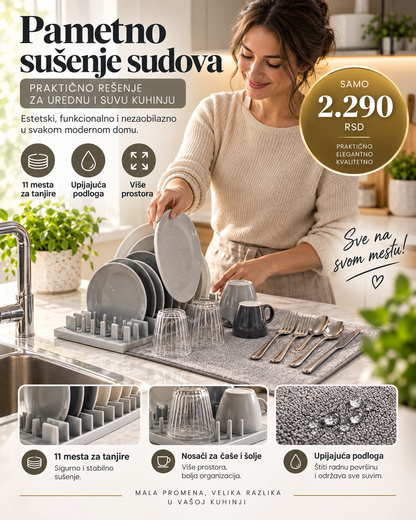 PREMIUM sušenje sudova sa upijajućom podlogom MZJ SCOLAPIATTI