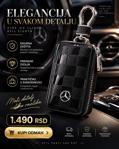 Premium futrola za auto ključ Mercedes crna