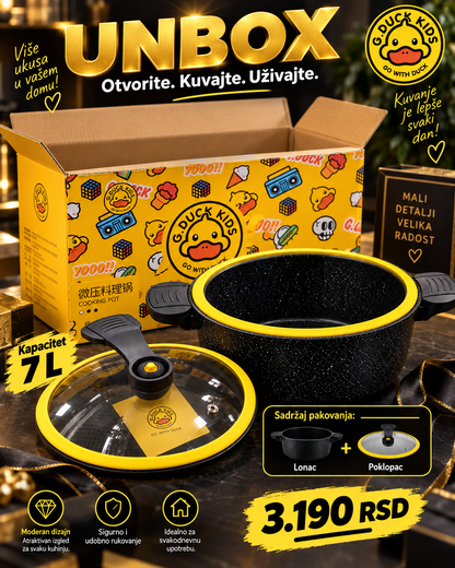 G.Duck Kids lonac 7L sa poklopcem u originalnom pakovanju