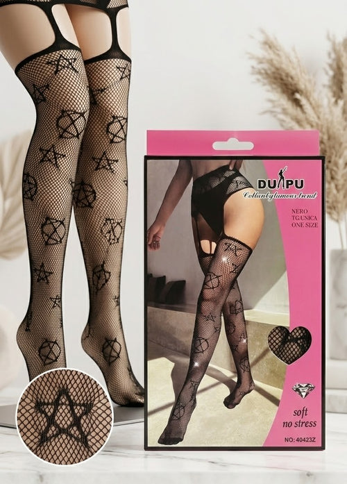 Sexy čarape koje privlače pogled sa zvezdicama 1+1 Gratis
