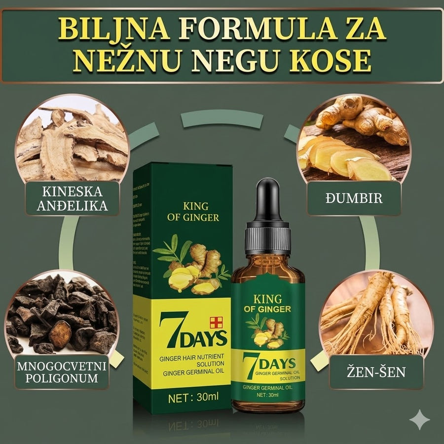 Serum za rast kose na bazi đumbira 7 days