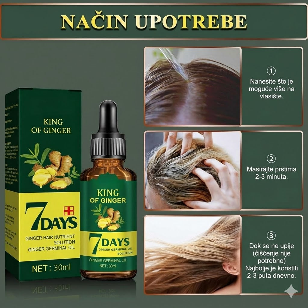 Serum za rast kose na bazi đumbira 7 days