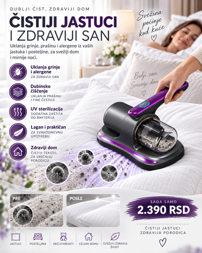UV usisivač za jastuke, posteljinu i dušeke